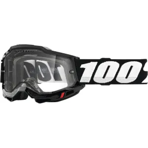 100% Accuri 2 Enduro MTB Goggles - Black - Clear