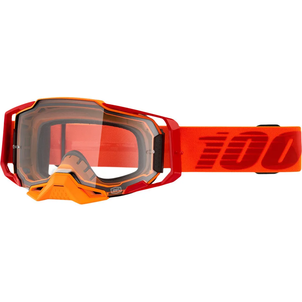 100% Armega MX Goggles Clear Lens