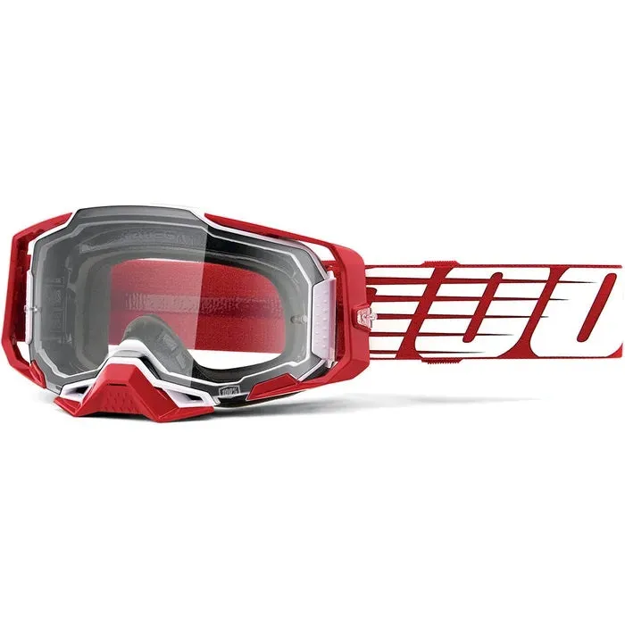 100% Armega MX Goggles Clear Lens