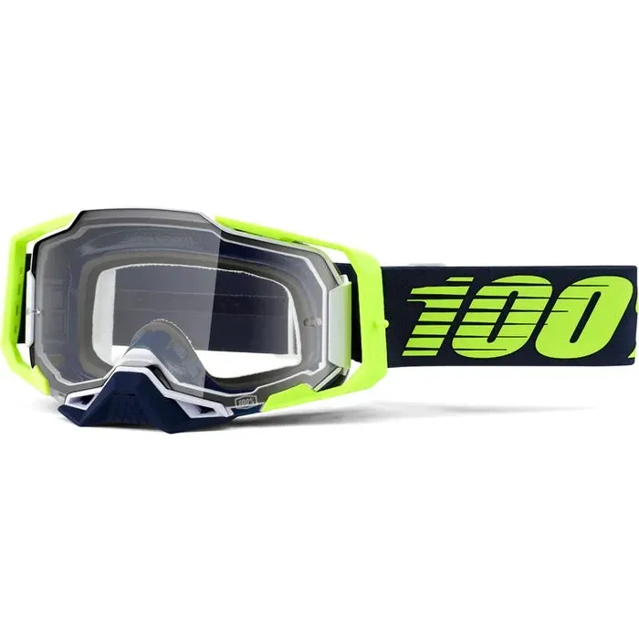 100% Armega MX Goggles Clear Lens