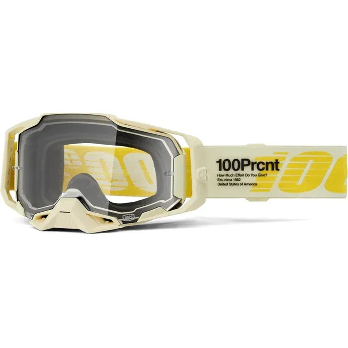 100% Armega MX Goggles Clear Lens