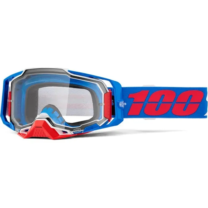 100% Armega MX Goggles Clear Lens