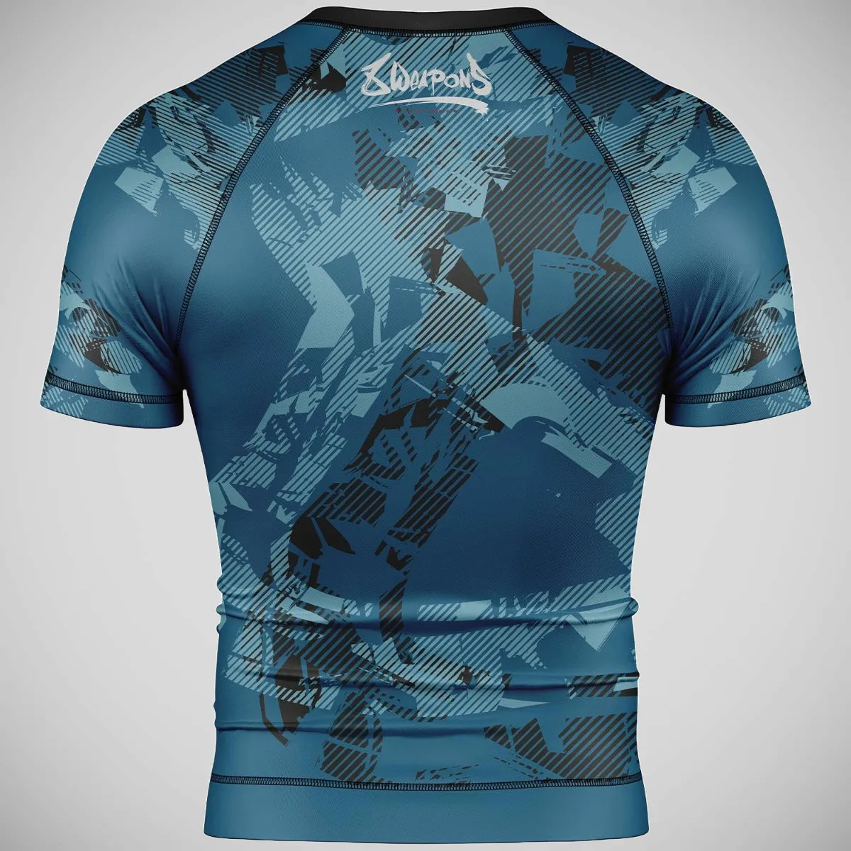 8 Weapons Hit 2.0 Short Sleeve Rash Guard Navy/Black