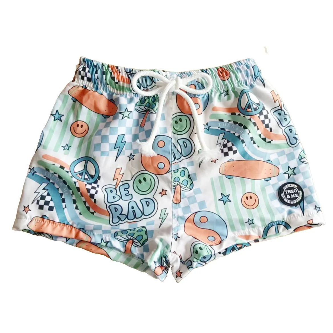 $8.00 EA - 12-24X 1, 4-5X 1 -  Boys Swim Trunks - Bright Colored Be Rad