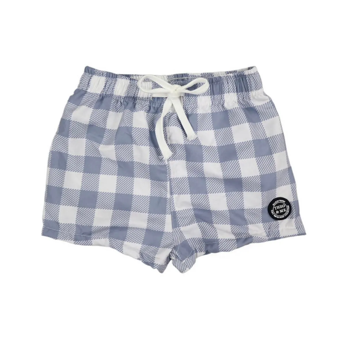 $8.00 EA - 3-4T X 2 - Boys Swim Trunks - Blue Check