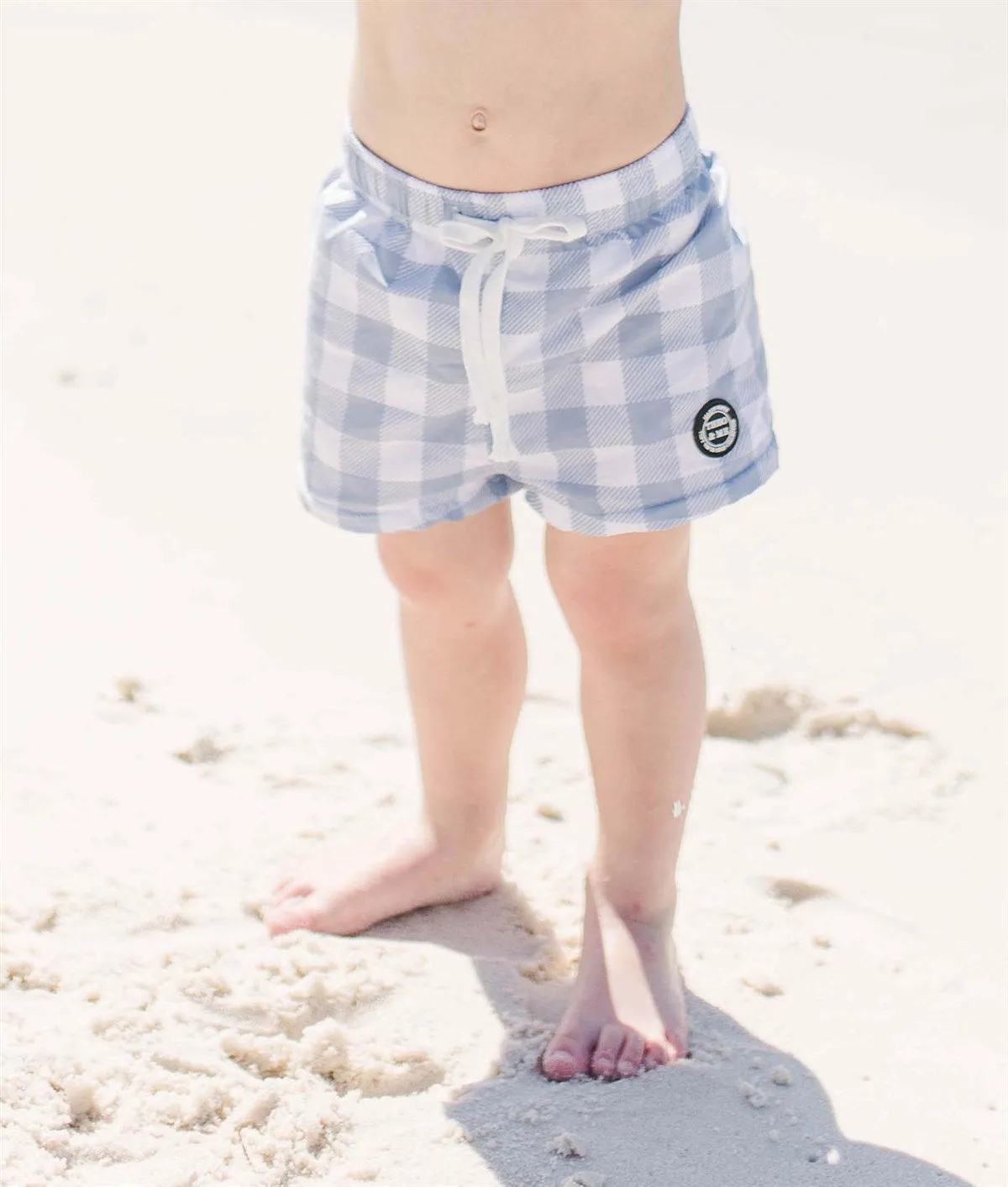 $8.00 EA - 3-4T X 2 - Boys Swim Trunks - Blue Check