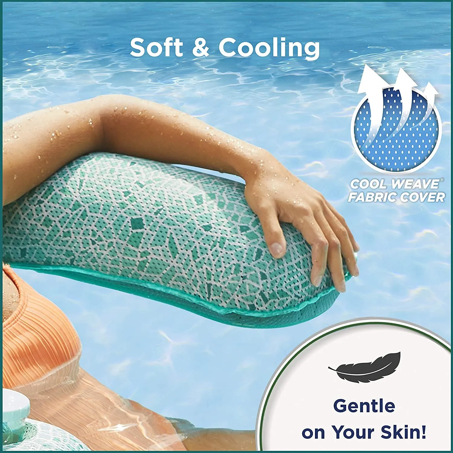 Aqua Mosaic AZL17010 3 in 1 Inflatable Pool Float Lounge Chair (Open Box)