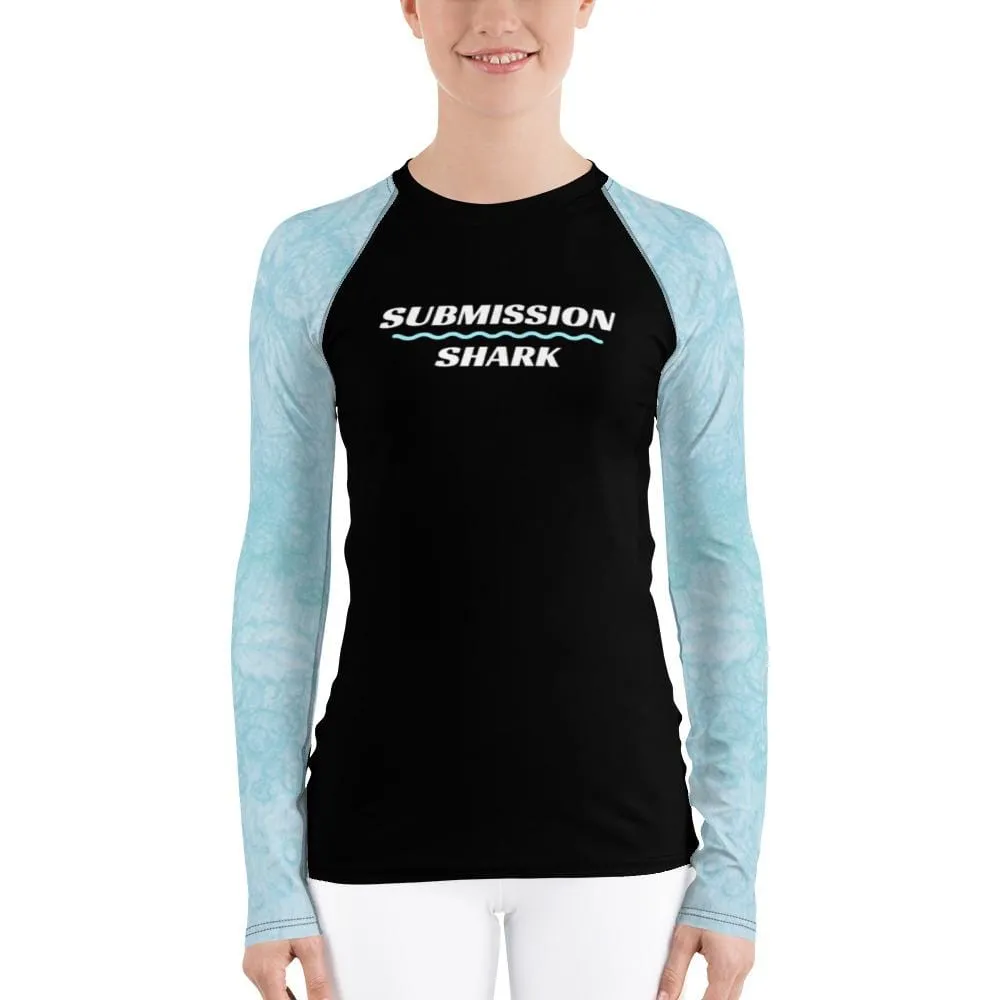 Baby Blue Beauty ~ Women's Rash Guard