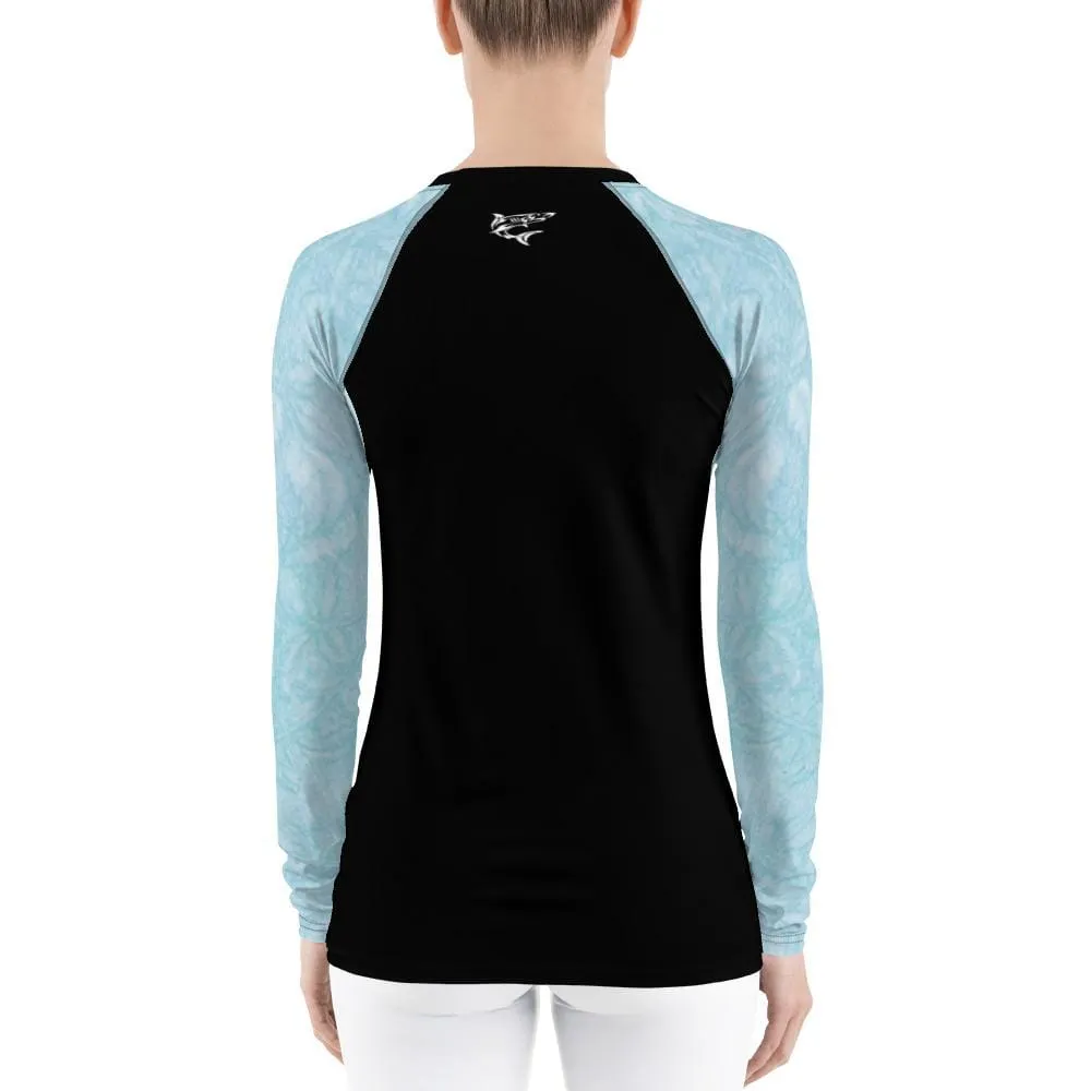 Baby Blue Beauty ~ Women's Rash Guard