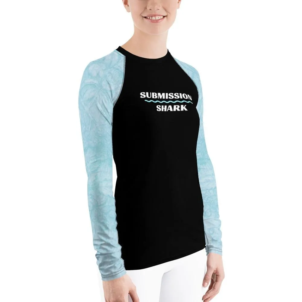 Baby Blue Beauty ~ Women's Rash Guard