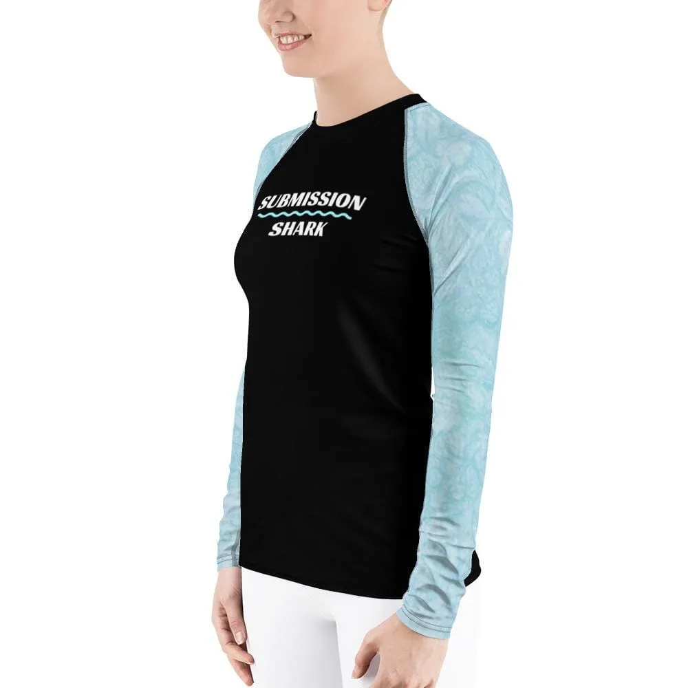 Baby Blue Beauty ~ Women's Rash Guard