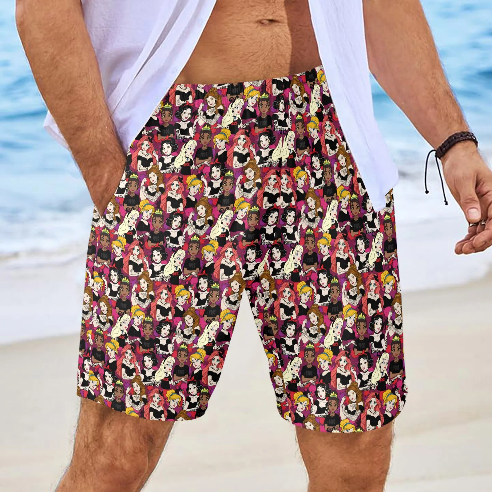 Bad Girls Men's Swim Trunks Swimsuit