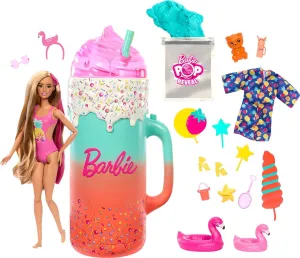 Barbie Pop Reveal Doll & Accessories, Rise & Surprise Fruit Series Gift Set with Scented Doll, Squishy Scented Pet, Color Change, Moldable Sand & More, 15  Surprises