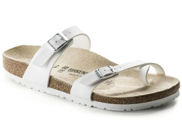 Birkenstock Womens Mayari Birko-Flor -White