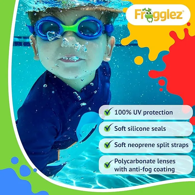 Blue Sharkz Kids Swim Goggles