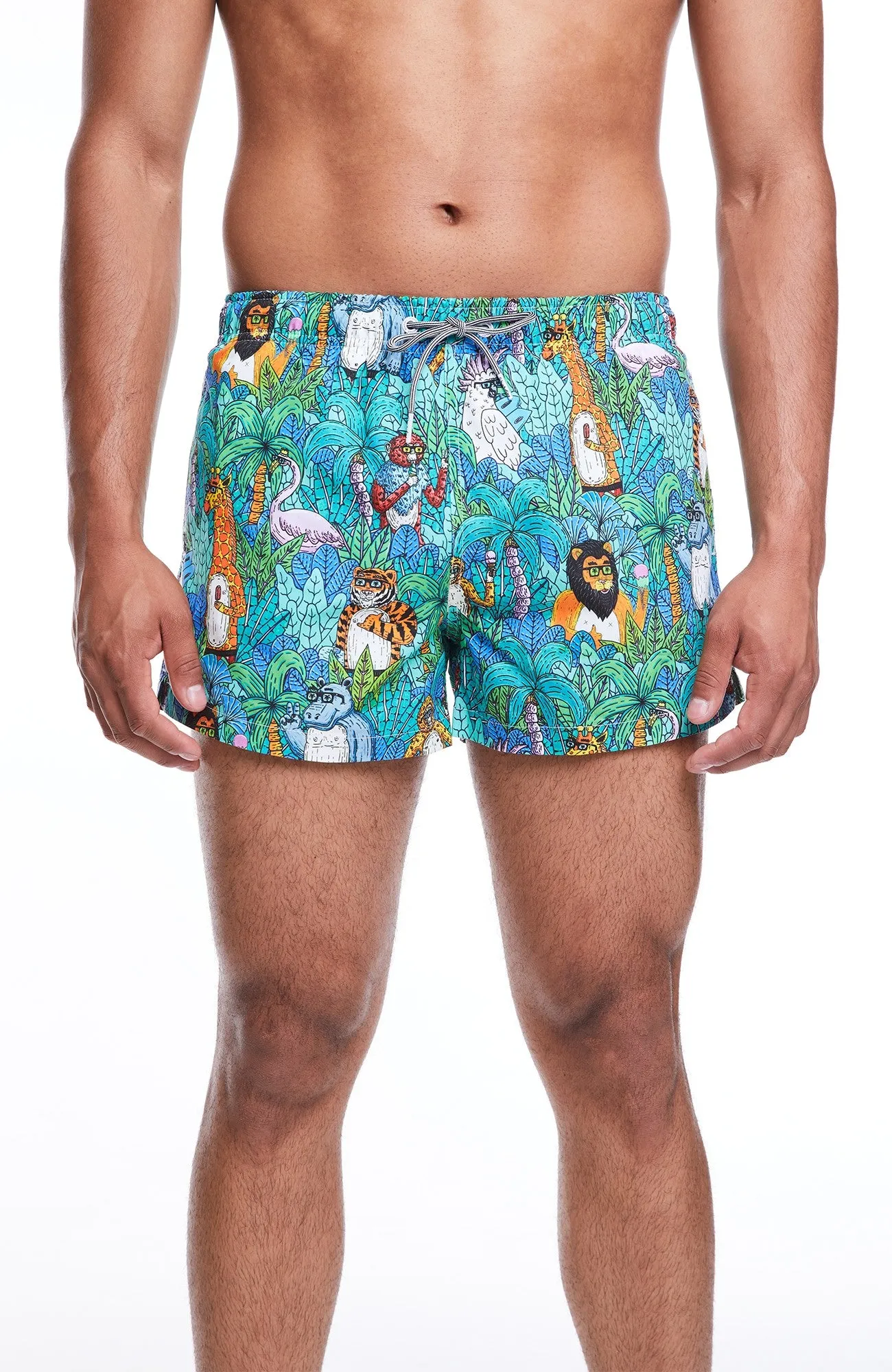 Boardies Mulga Jungle Shortie Length Swim Shorts