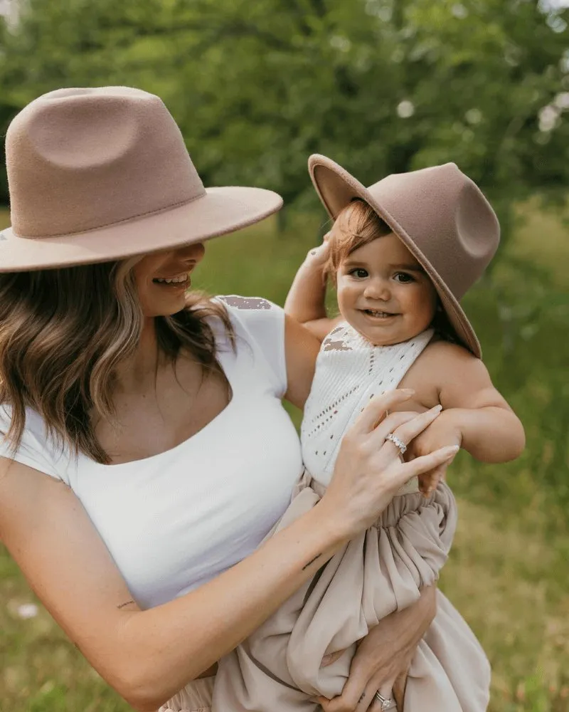 Bordeaux Flat Brim Hats by Bailey's Blossoms