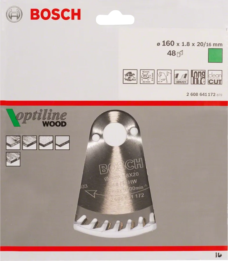 Bosch | Circular Saw Blade OP WO H 160X20mm 48T