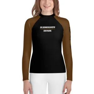 Brown SS Premium Standard ~ Youth Rash Guard