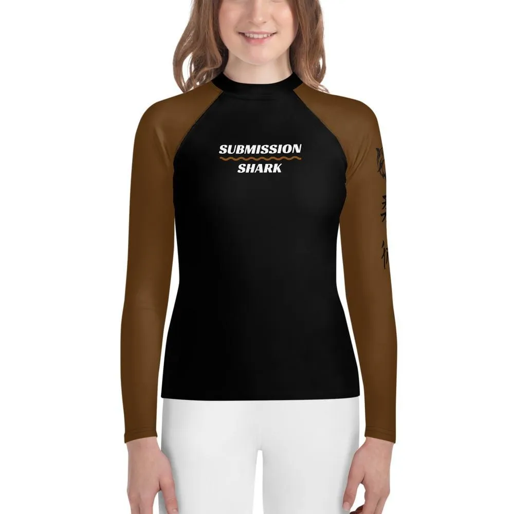 Brown SS Premium Standard ~ Youth Rash Guard