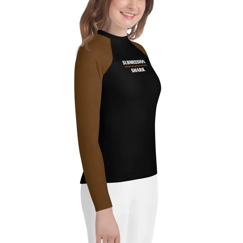 Brown SS Premium Standard ~ Youth Rash Guard