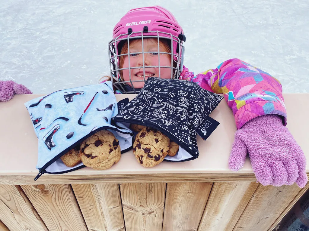 Colibri Reusable Large Snack Bag -  Hockey