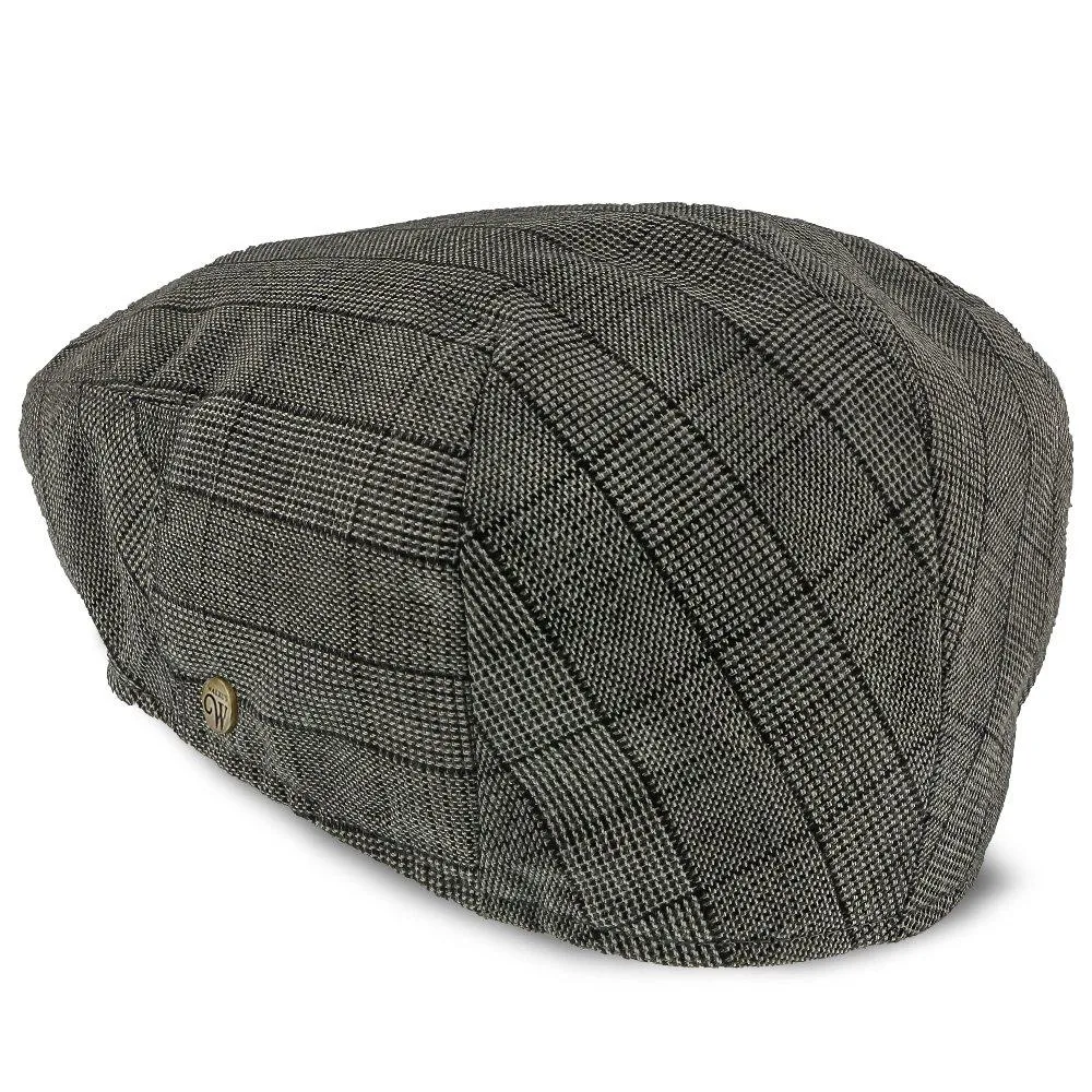 Director - Walrus Hats Grey Plaid Polyester Ivy Cap