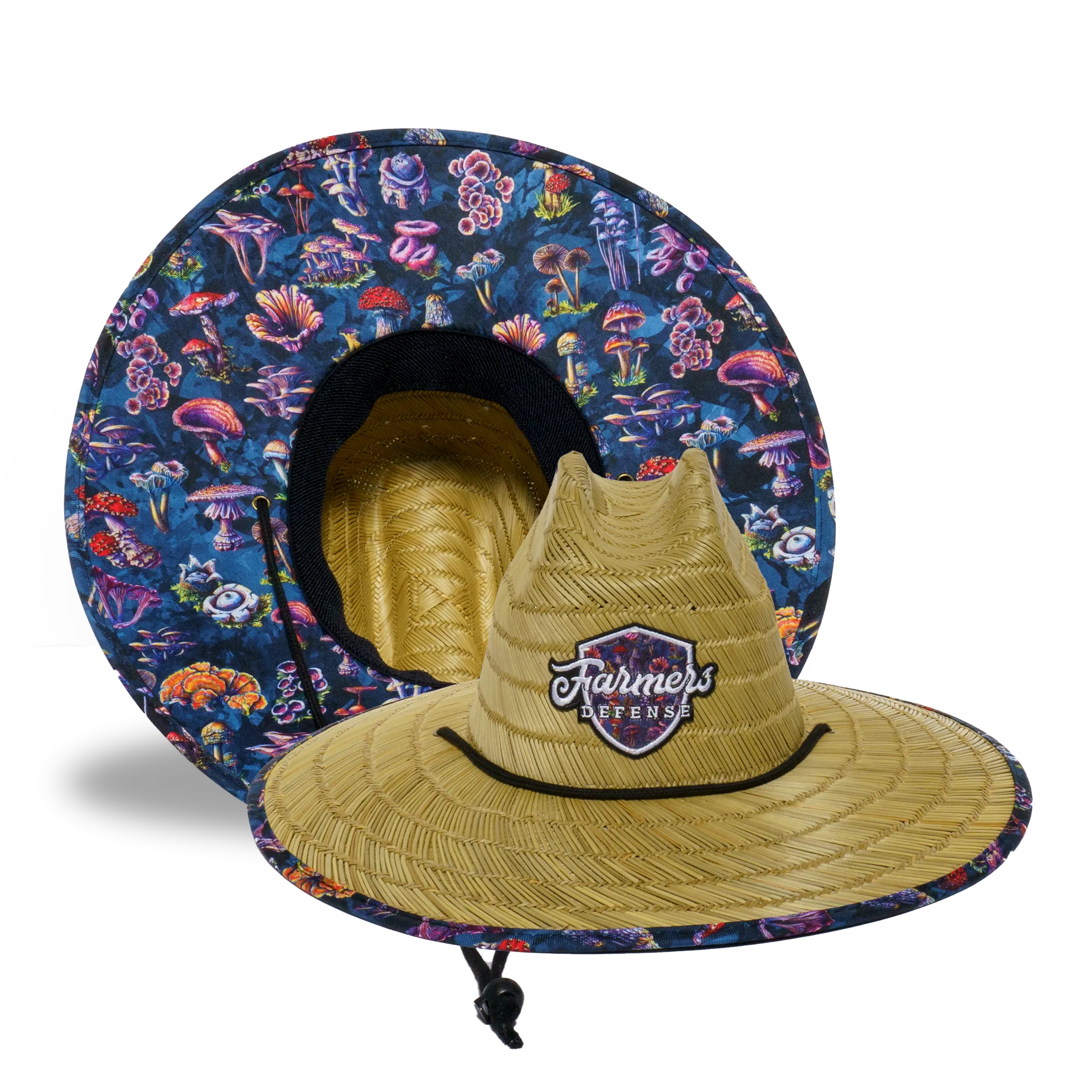 Farmers Defense Straw Hat - Fungi Forager