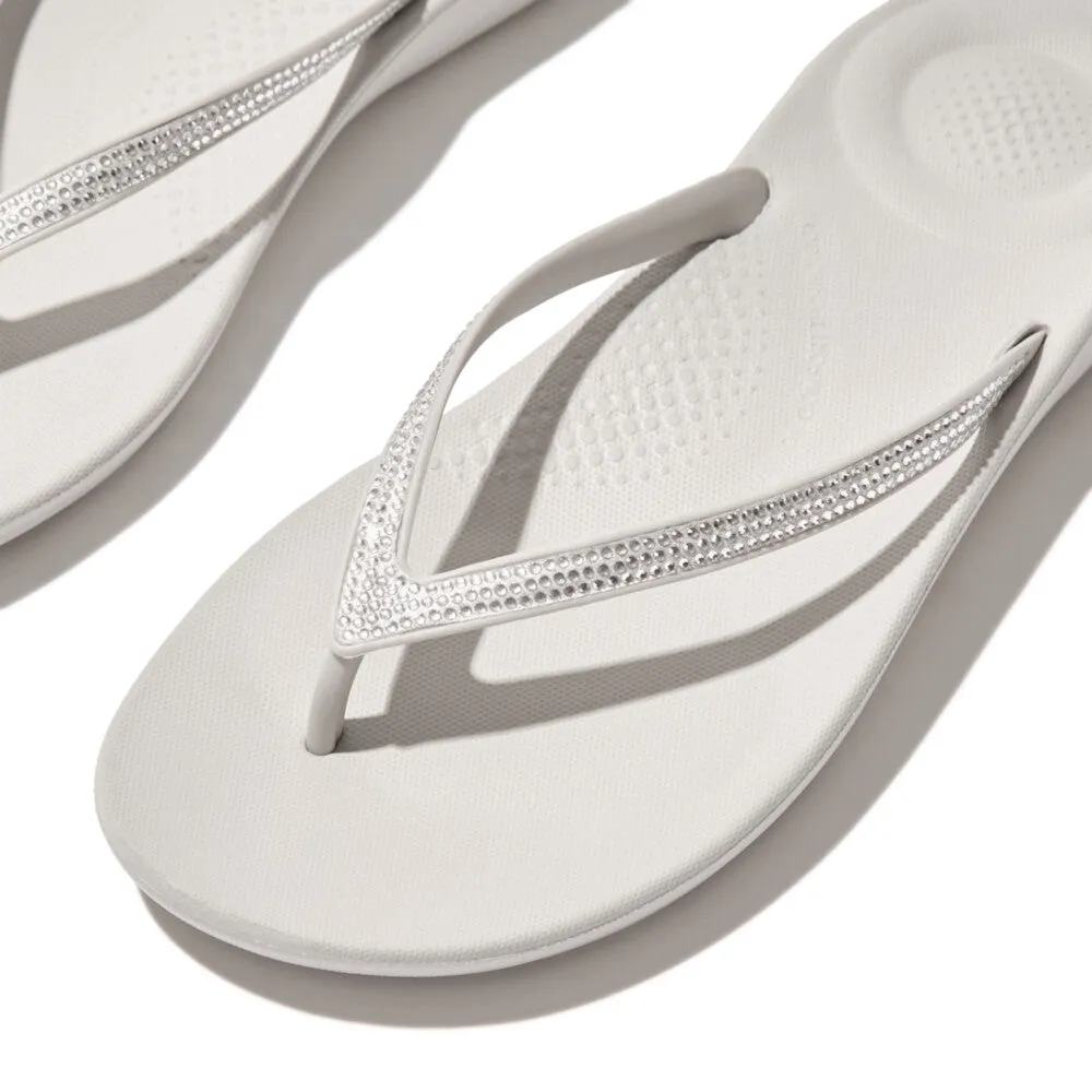 Fitflop iQushion Sparkle Tiptoe Grey