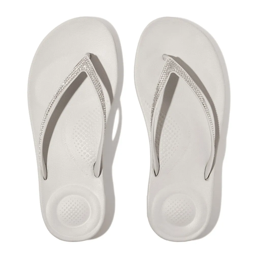 Fitflop iQushion Sparkle Tiptoe Grey