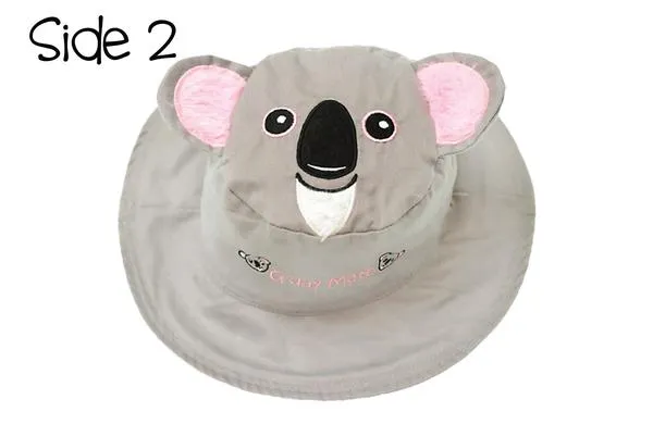 FlapJackKids - Reversible Kids' Sun Hat - Panda / Koala