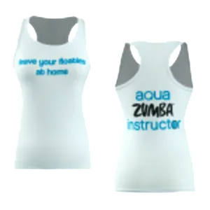 Floaties Aqua Zumba Instructor Racerback