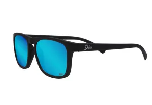 Floaties - Matte Black - Electric Blue Polarized