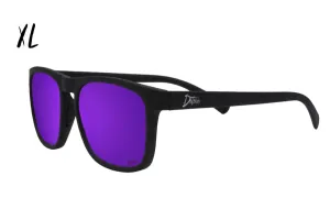 Floaties XL - Matte Black - Purple Lens Polarized