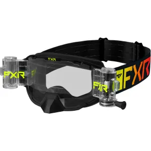 FXR 223397-2600-00 Maverick Roll-Off MX Goggle Impact Resistant Anti Fog Scratch Inferno -