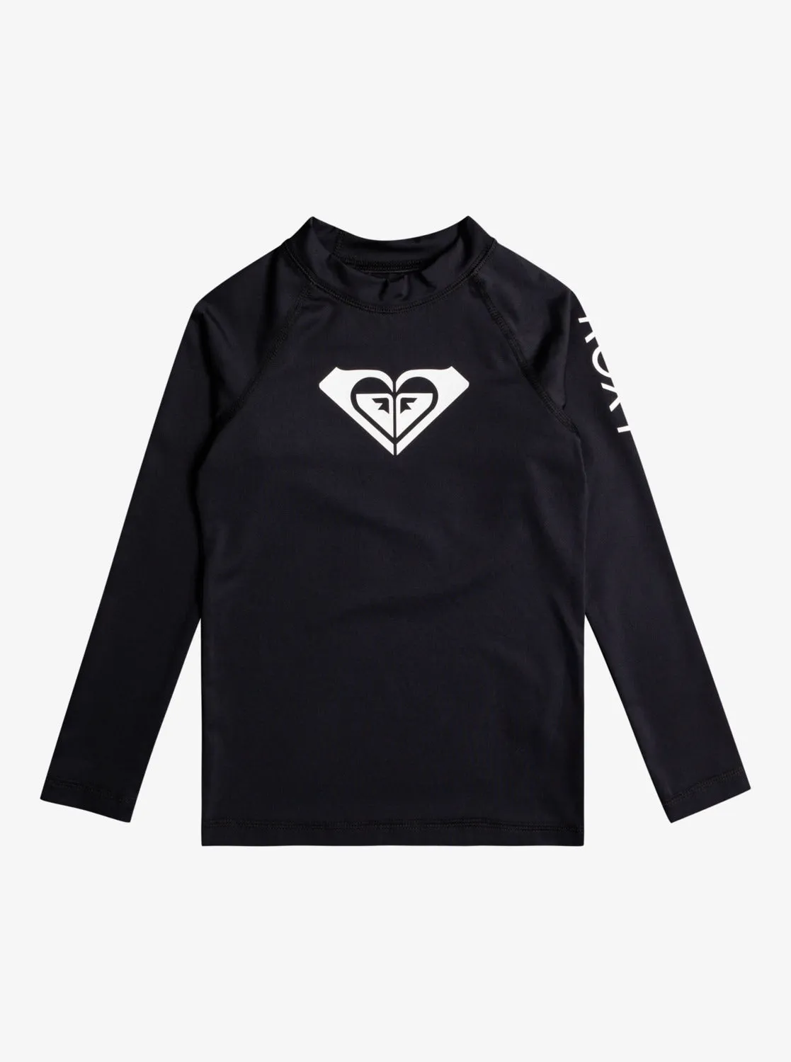 Girls 2-7 Whole Hearted Long Sleeve UPF 50 Rashguard - Anthracite