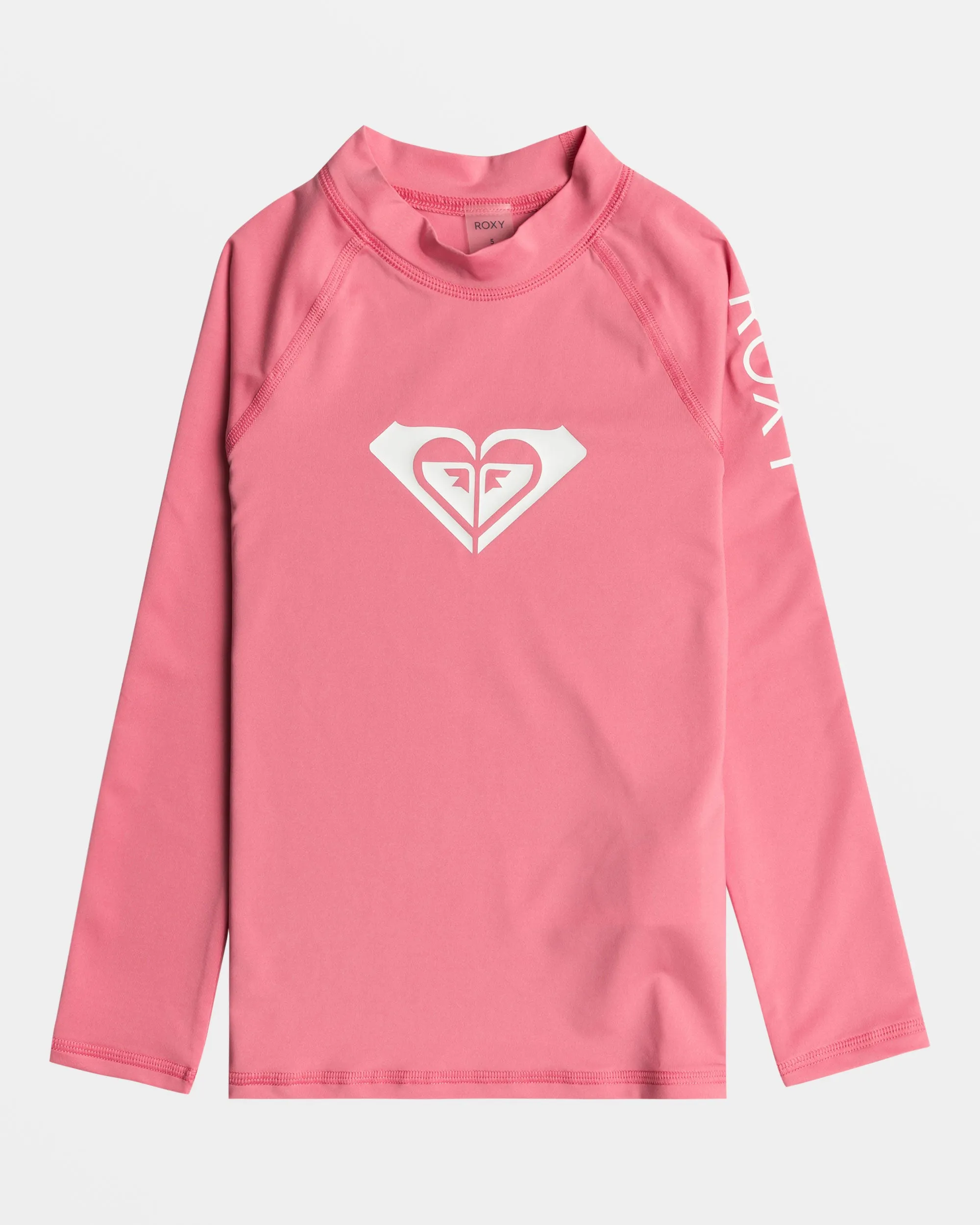 Girls 2-7 Whole Hearted Long Sleeve UPF 50 Rashguard - Flowering Ginger