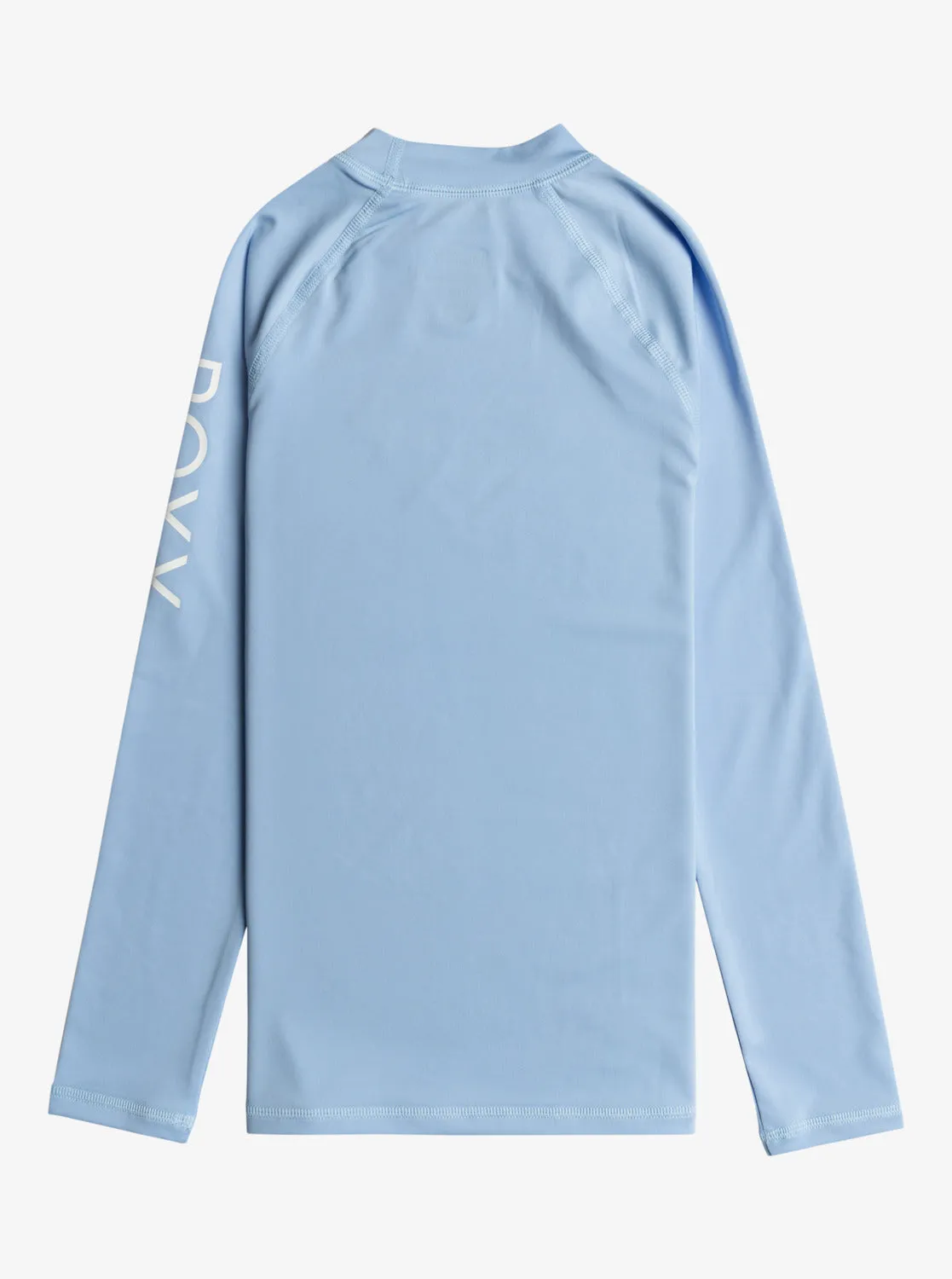 Girls 7-16 Whole Hearted Long Sleeve UPF 50 Rashguard - Bel Air Blue