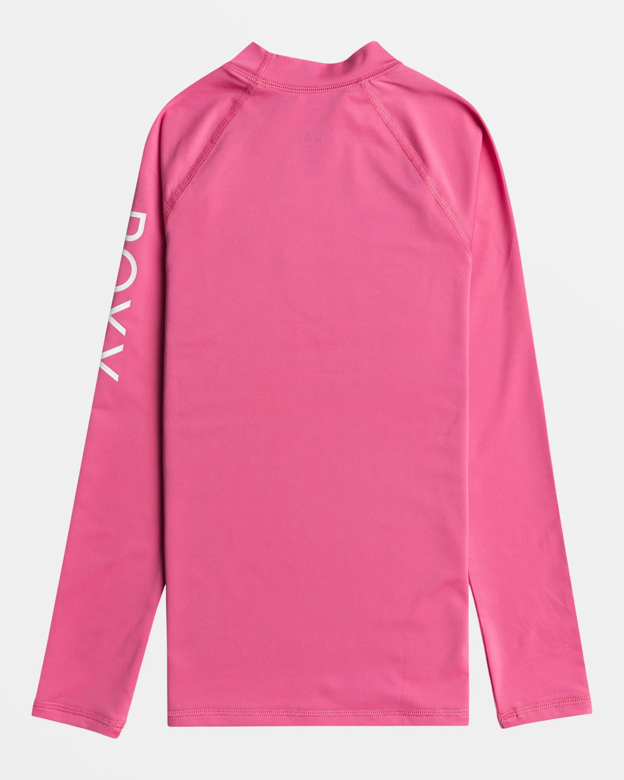 Girls 7-16 Whole Hearted Long Sleeve UPF 50 Rashguard - Shocking Pink