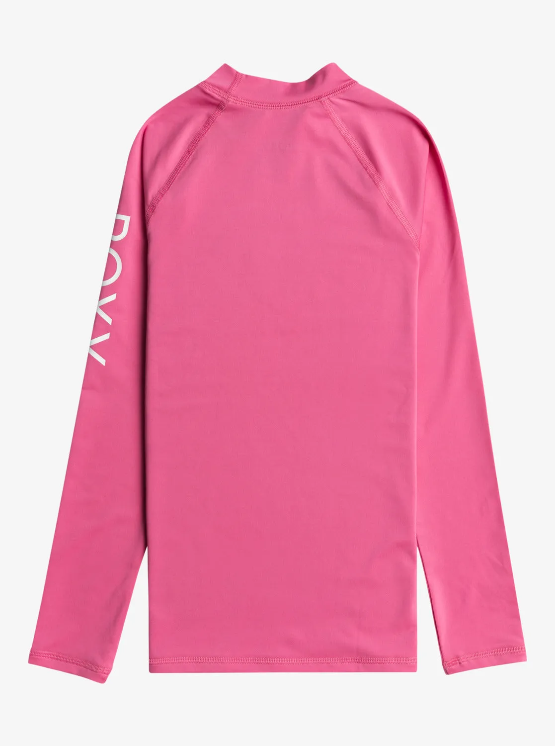 Girls 7-16 Whole Hearted Long Sleeve UPF 50 Rashguard - Shocking Pink