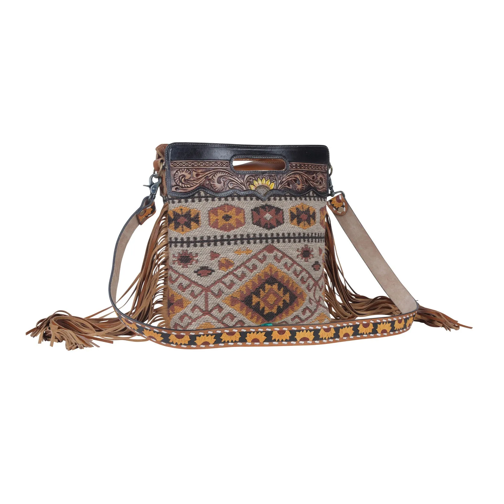 Helios Hand-Tooled Bag