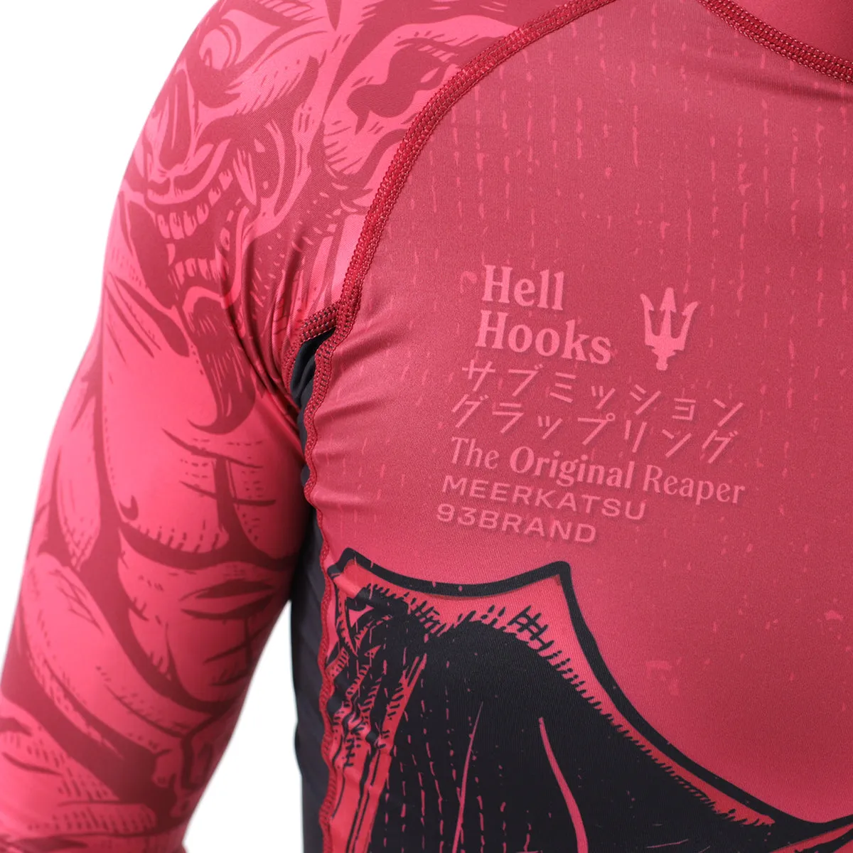 HELL HOOKS 2.0 Men's Rash Guard - Long Sleeve