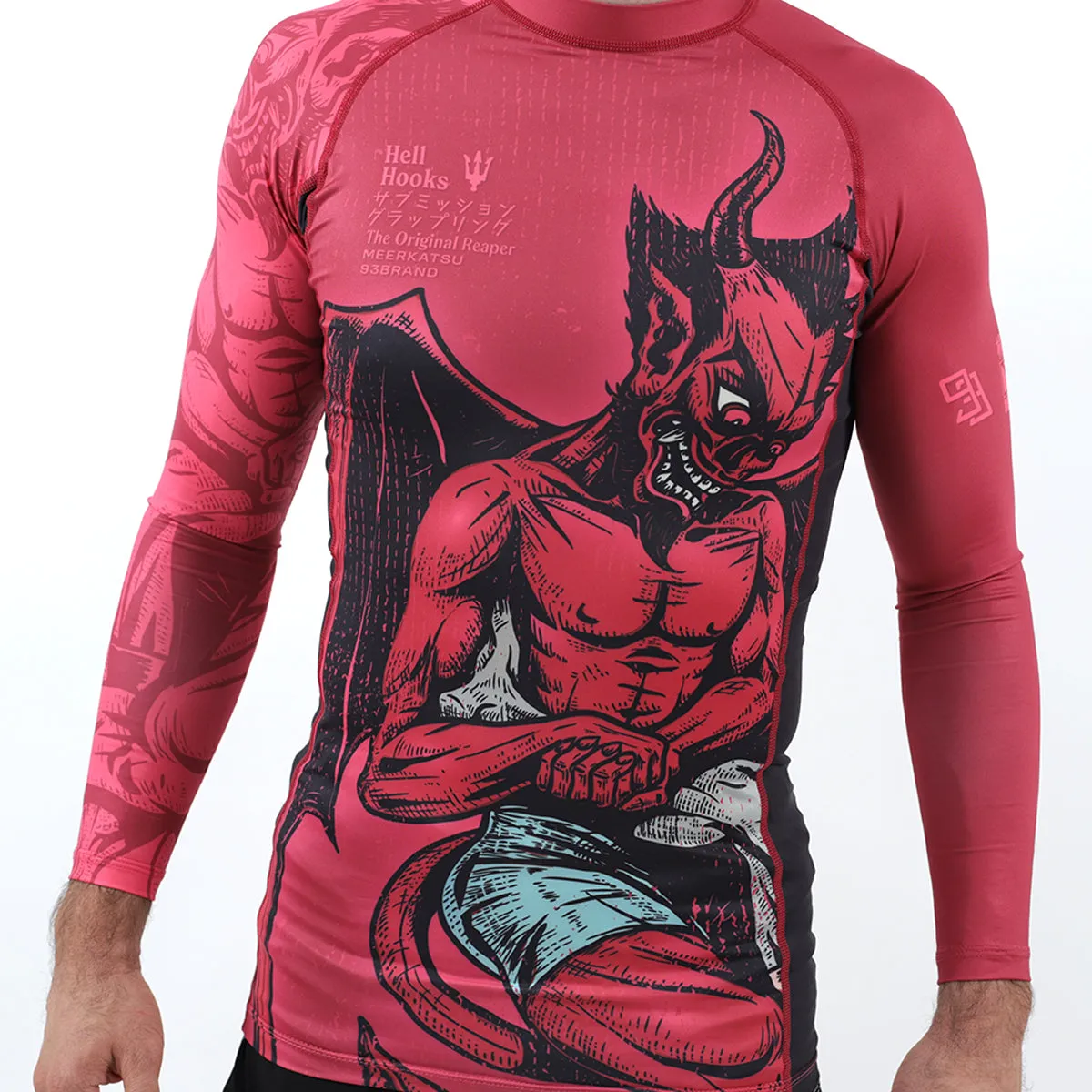 HELL HOOKS 2.0 Men's Rash Guard - Long Sleeve