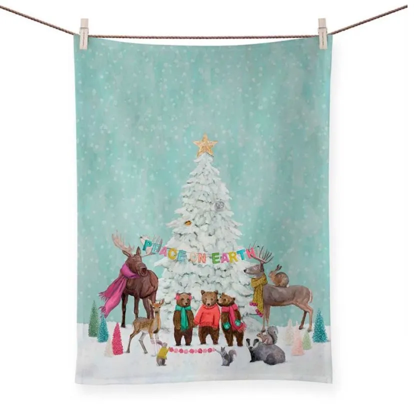 Holiday Eclectic Art Tea Towels