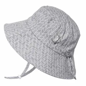 jan   jul by twinklebelle cotton bucket sun hat - grey herringbone