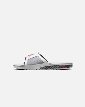 Jordan Hydro III Slides Summit White/Fire Red