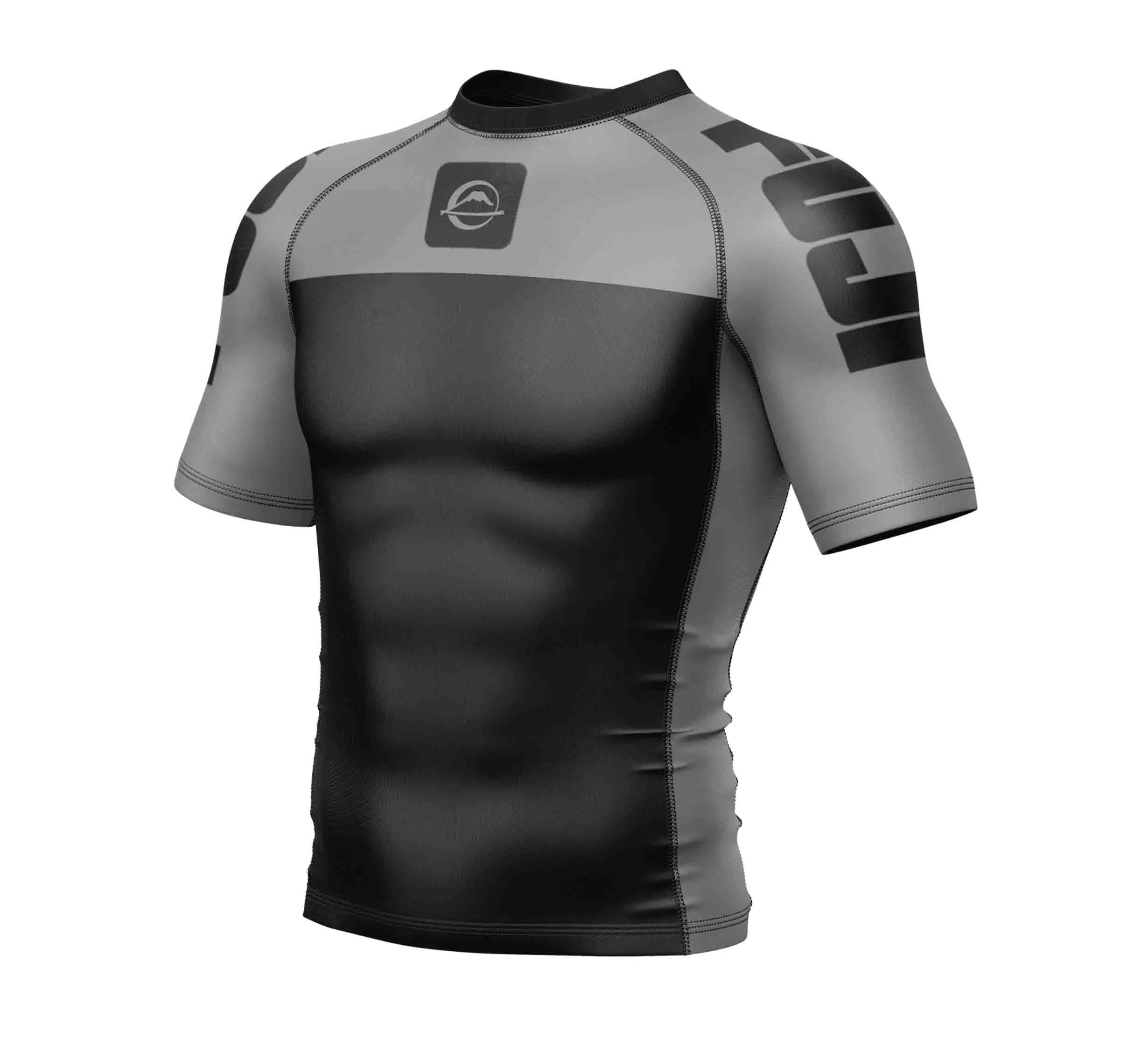 Kids Competition Ranked Rashguard Grey