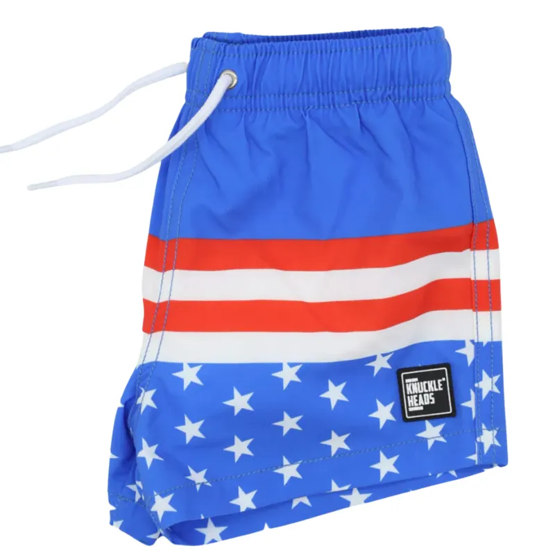 Knuckleheads - Patriotic Swim Shorts in Red/White/Blue