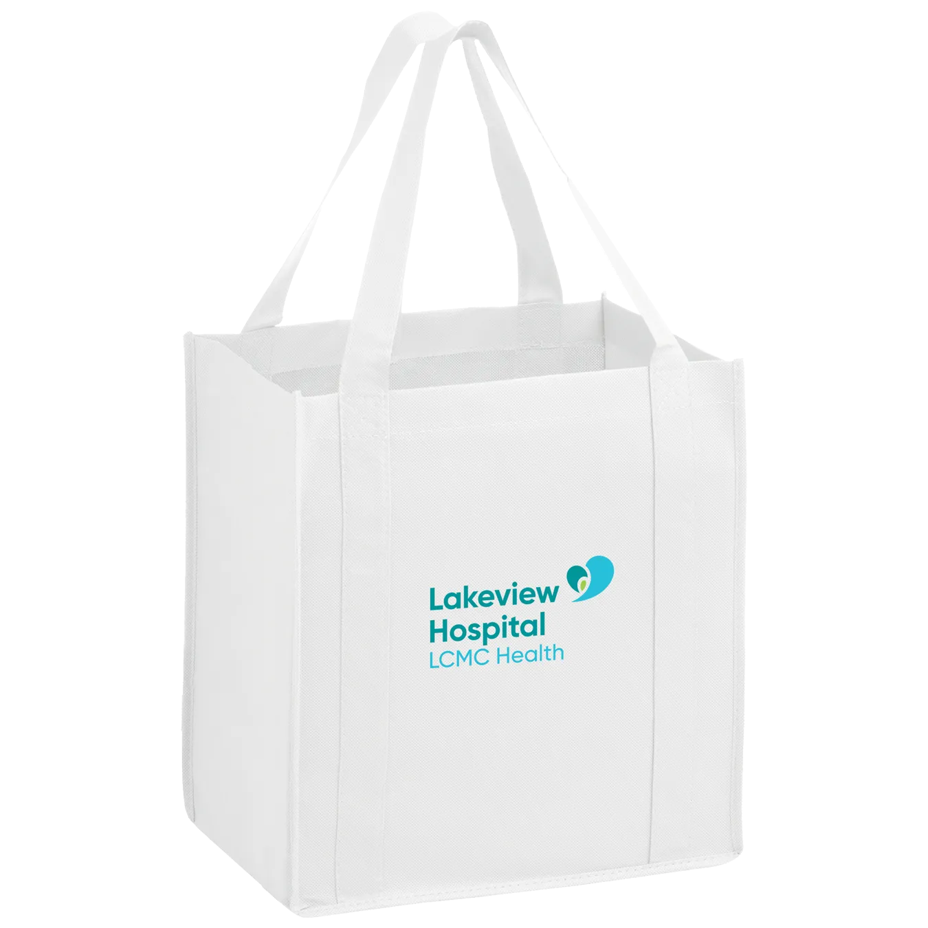 Lakeview Hospital White Non Woven Shopper Tote Bag