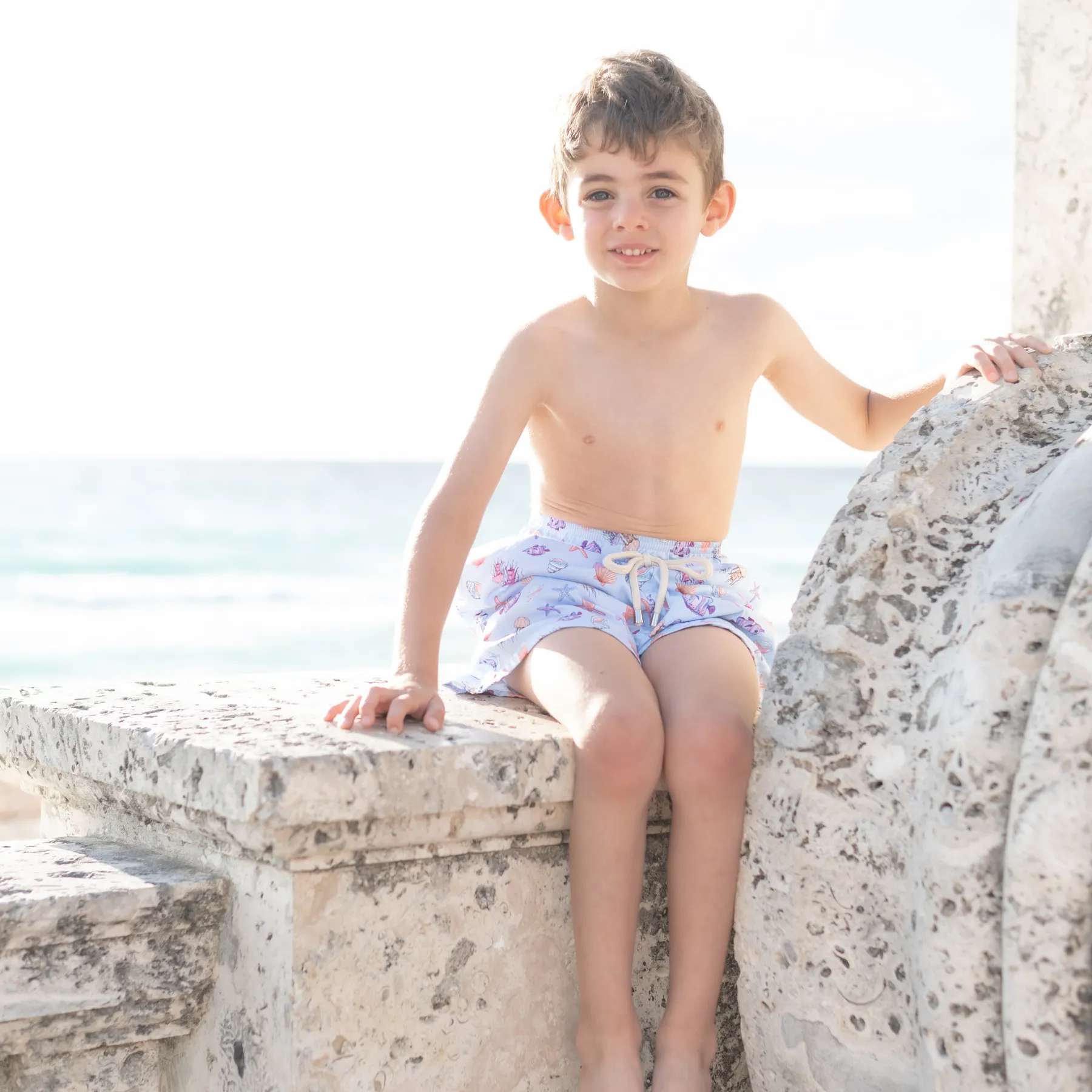 Le Sirenuse Boy Swim Trunk